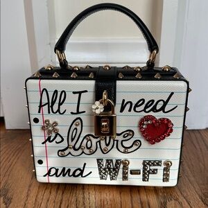 Dolce & Gabbana All I need is Love and WiFi Treasure Box Bag